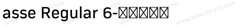 asse Regular 6字体转换